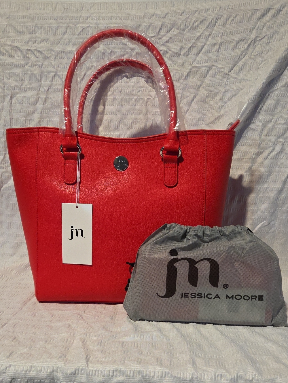 Jessica Moore Tote Handbag and Matching Zip-around Wallet